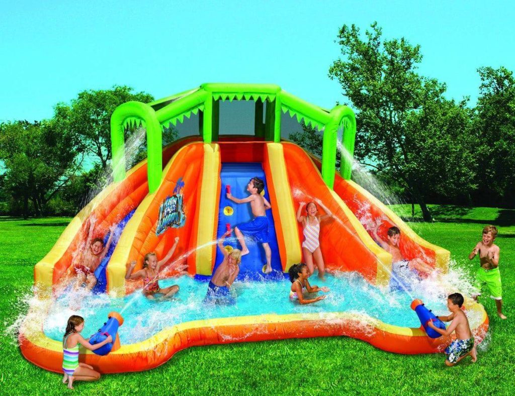 Banzai Twin Falls Lagoon Inflatable Water Slide