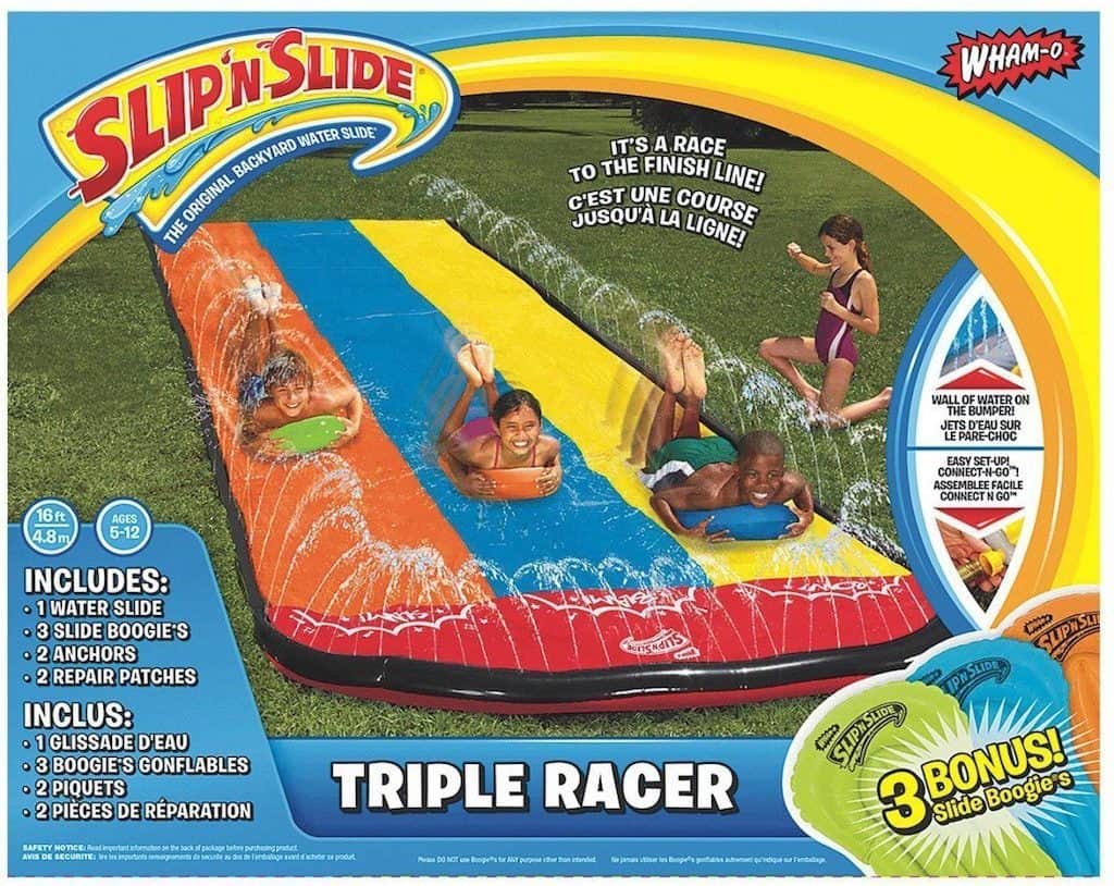 Slip N' Slide Triple Racer With Slide Boogie Board