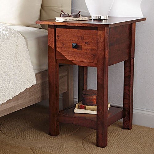 Home Defense Night Stand with Hidden Firearm Safe