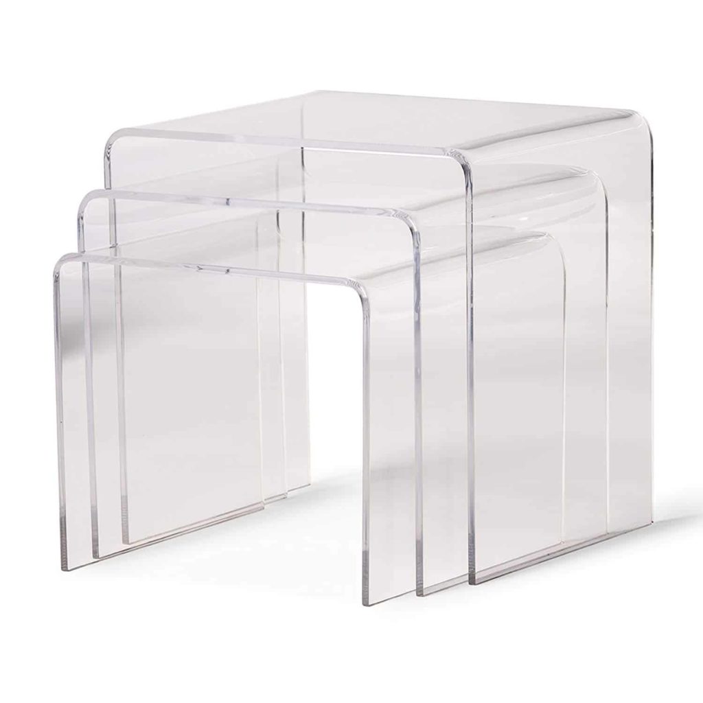 Baxton Studio Acrylic Nesting Tables 